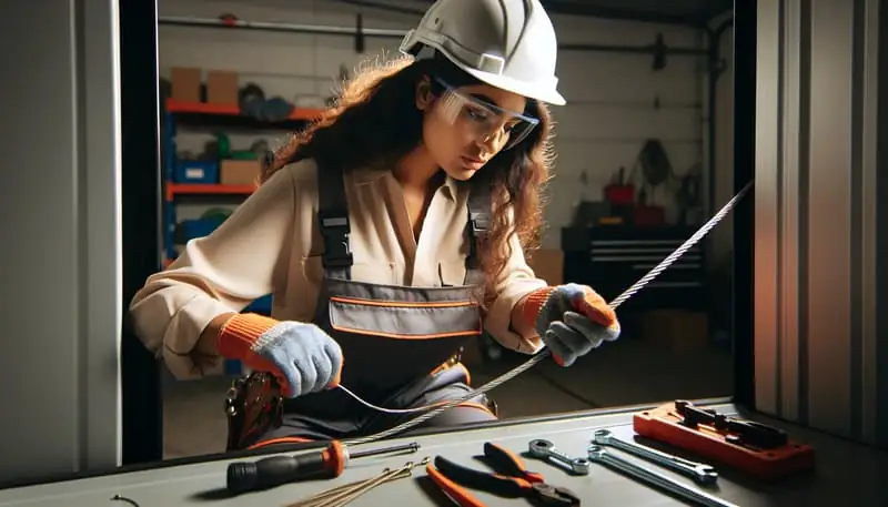 Garage Door Cable Repair — Parlier