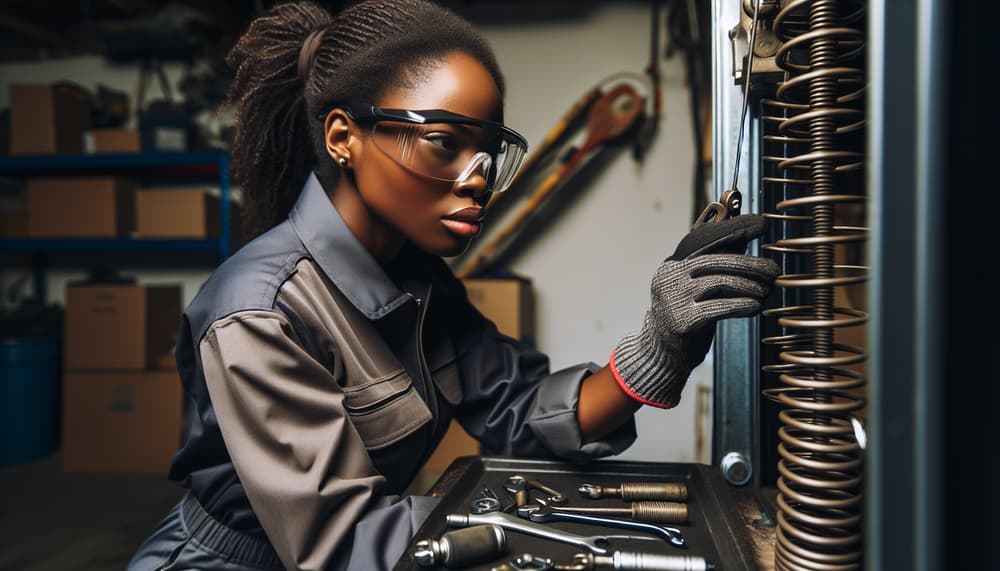 Our professional garage door repair process